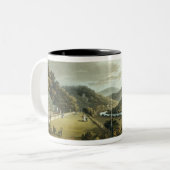 の南および東の前部からの一般的な見解 ツートーンマグカップ (正面左)