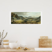 の南と東の正面からの一般見解 ポスター (キッチン)