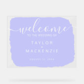 ～の危機結婚へようこそパーソナライズされた アクリルサイン (正面)