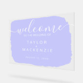 ～の危機結婚へようこそパーソナライズされた アクリルサイン (傾斜)