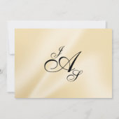 |の卵の殼を結婚するShaylaの真珠およびレース 招待状 (裏面)