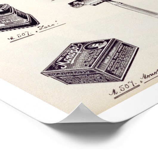 の取引カタログから男性のシェービング装置 ポスター (角)