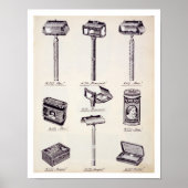 の取引カタログから男性のシェービング装置 ポスター (正面)