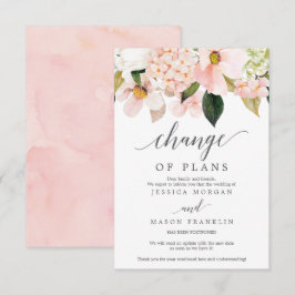 の取結婚消-延期-計画の変更 招待状