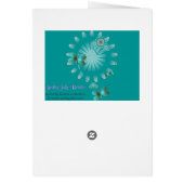 の受結婚け入れカードバタフライハート (裏面)