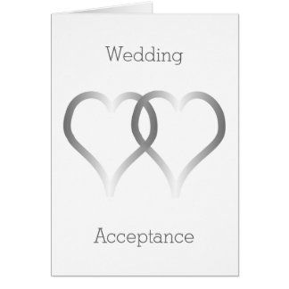 の受結婚け入れカード銀ハート