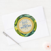 の台所から個人用の漬物 ラウンドシール (封筒)