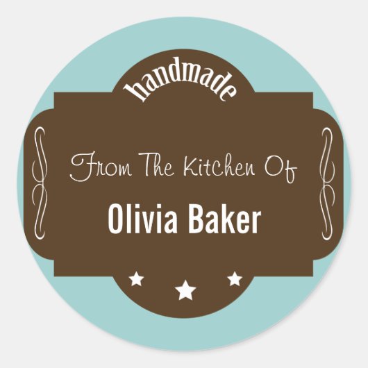 ~の台所から手作りする ラウンドシール (正面)