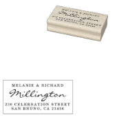 の名フォーマル結婚称書と差出人住所 ラバースタンプ (押印)