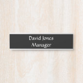 の名前ぶら下がったプレート サインプレート (正面)