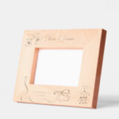 の名結婚前ボウパーソナライズされたシャンパンタワー レーザー彫刻フレーム (左)