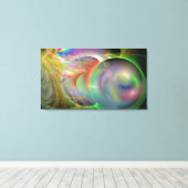 の吹宇宙バブルCanvas Print キャンバスプリント (インサイチュ (ウッドフロア))