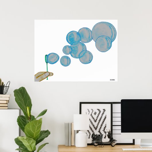 の吹泡 ポスター (ホームオフィス)