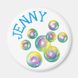 の吹虹のシャボンパーソナライズされたプ マグネット