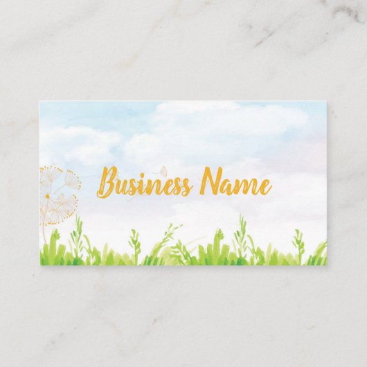 の吹Dandelion名刺 名刺 (裏面)