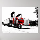 の吹Through Peterbilt Poster ポスター (正面)