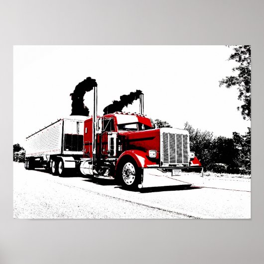 の吹Through Peterbilt Poster ポスター (正面)