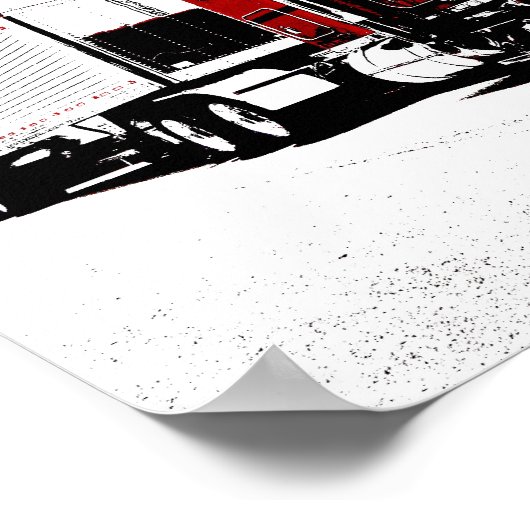 の吹Through Peterbilt Poster ポスター (角)