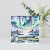 の周年旅行結婚のためのプレゼントIceland カード (スタンド正面)