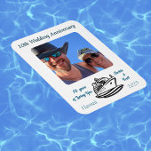 の周年記念写真結婚クルーズのパーソナライズ マグネット