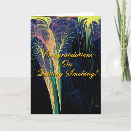 の喫煙おめでとう カード (正面)