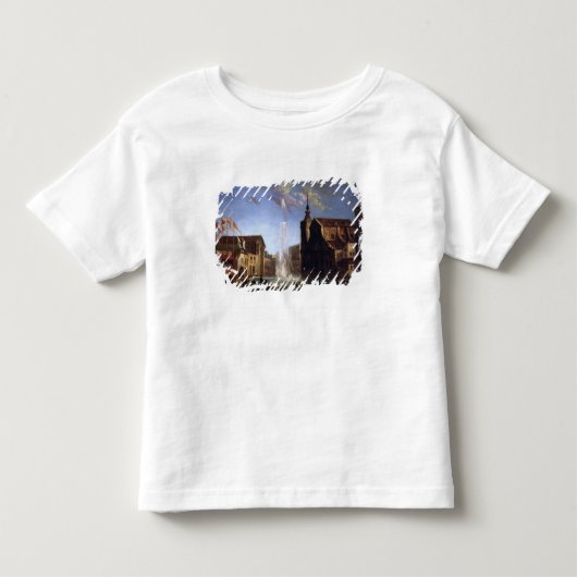 の噴水のLozoyaの給水 トドラーTシャツ (正面)