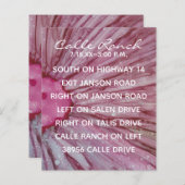 の囲結婚いカードターコイズとラベンダー (正面/裏面)