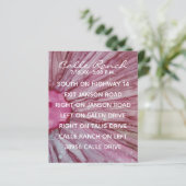 の囲結婚いカードターコイズとラベンダー (スタンド正面)