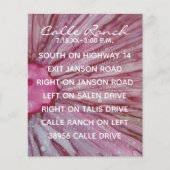 の囲結婚いカードターコイズとラベンダー (正面)