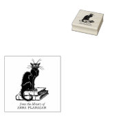 ～の図書館で飼っているかわいい不機嫌な猫 ラバースタンプ (押印)