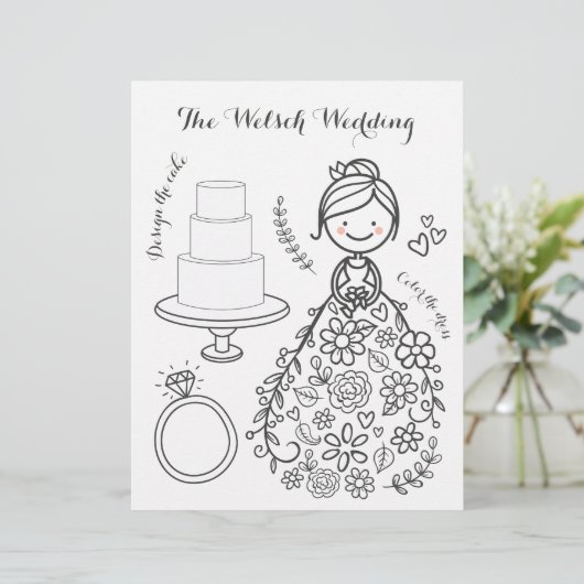 の図解入りの、写真付きの活結婚動カラーリングページ (スタンド正面)