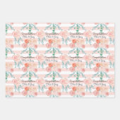 の国結婚バラ名を追加3ギフト ラッピングペーパーシート (正面3)