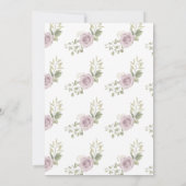 の国結婚紫バラ 招待状 (裏面)