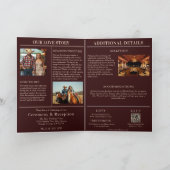 の国結婚誌の表紙招待状 招待状 (内部)