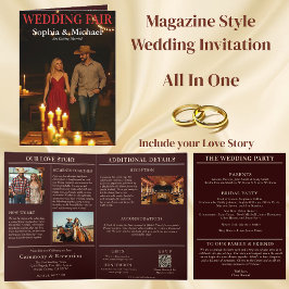 の国結婚誌の表紙招待状 招待状