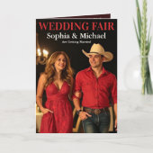 の国結婚誌の表紙招待状 招待状 (正面)