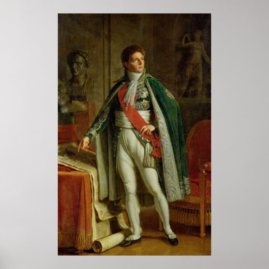 ～の地図を見せるルイ・アレクサンドル・ベルチエ ポスター (正面)