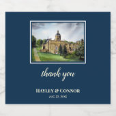 の城結婚ハワードヨークイングランド水の色 スパークリングワインラベル (シングルラベル)