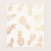 の場所エスコート結婚テーブル番号金ゴールドパイナップル (内部フラット)