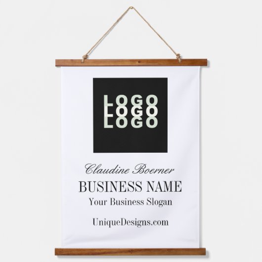 の壁のぶら下がったサインのクラフターズアーティストビジネス 吊り下げ型タペストリー (正面)