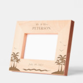 の夏結婚のシーンカスタム写真枠 レーザー彫刻フレーム (左)