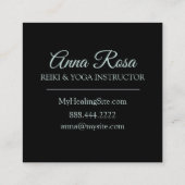 *~*の夢へのなだめるようで神聖な記号道 スクエア名刺 (裏面)