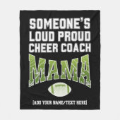 の大きな応援コーチのマ誇りを持ったマ フリースブランケット (正面)