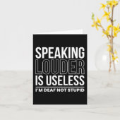 の大き話さは役に立たない私は愚かではない カード (黄色い花)