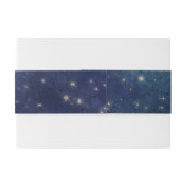 の天結婚星の夜の海軍ロマンチック 招待状ベリーバンド (裏面例)