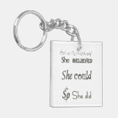 の女子インスパイアキーチェーンキーリング キーホルダー (正面左)