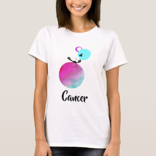 *~*の女性のかわいい蟹座の(占星術の)十二宮図の間抜けなおもしろい Tシャツ