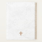 の女祈の子ホワイトダブズフローラファーストコミュニオン プランナー手帳 (裏面)