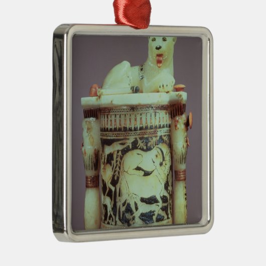 の姿が付いているUnguentの瓶ライオンとして王 メタルオーナメント (右)