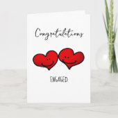 の婚約結婚シャワーおめでとう カード (正面)